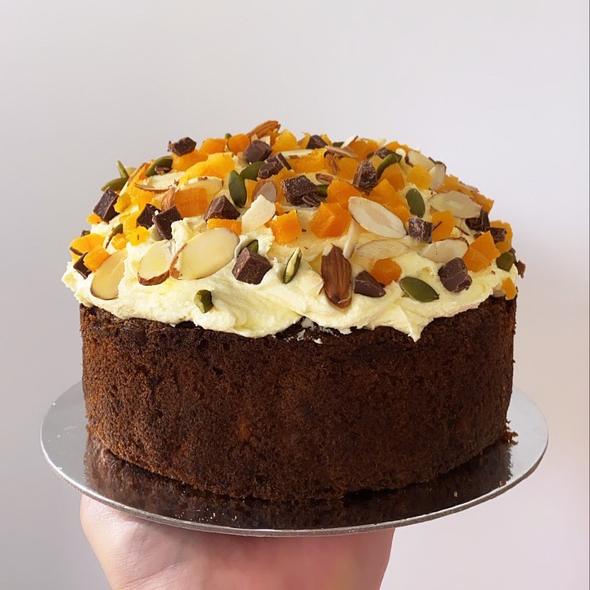 6" -15cm Carrot Cake -  Almond flakes, apricots, walnuts & more!