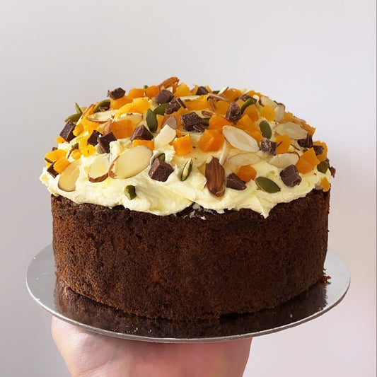 6" -15cm Carrot Cake -  Almond flakes, apricots, walnuts & more!